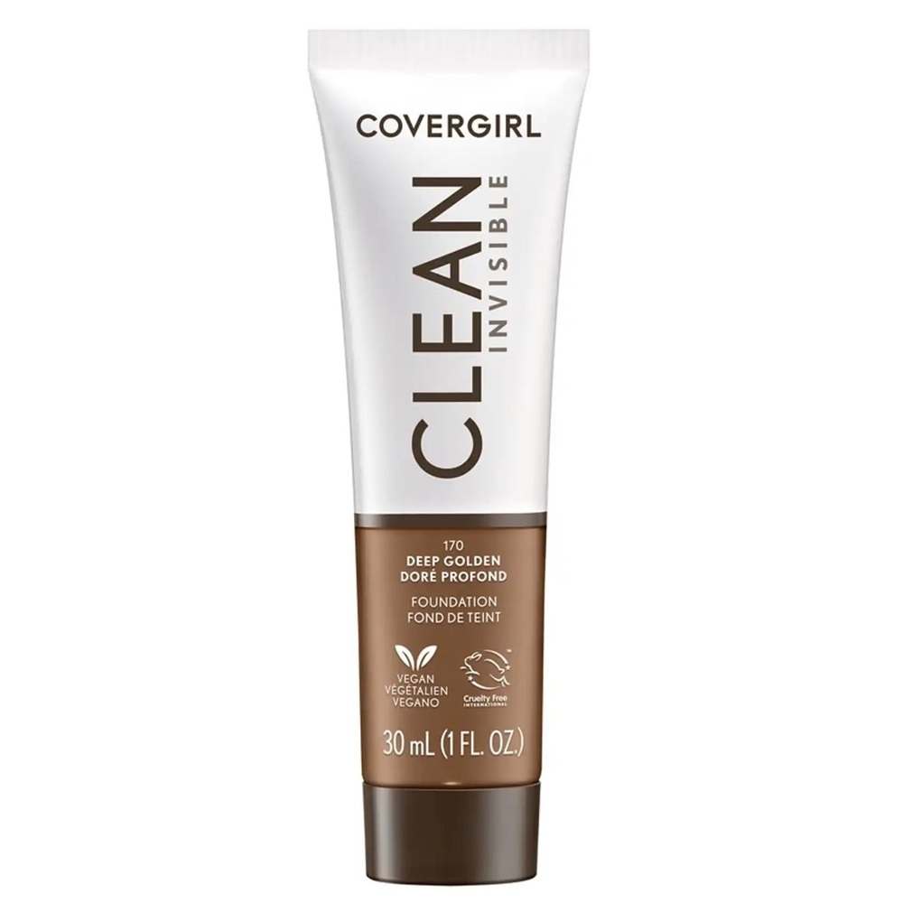 COVERGIRL Clean Invisible Foundation - Deep Golden, NEW